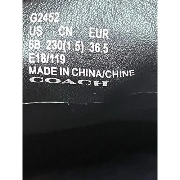 Coach G2452 Grand Calf Hair Leopard Loafer Size 6B - Picture 9 of 11